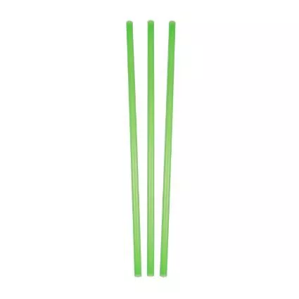 10.4" Unwrapped Lime Green Straws, Count 500