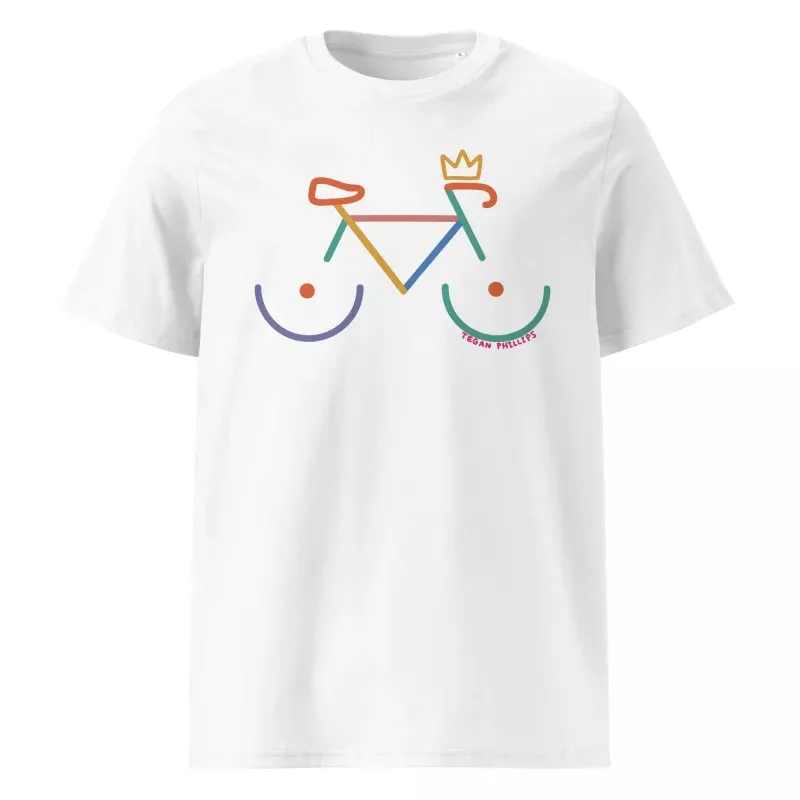 ‘Bike Rack: Colour’ Organic Cotton Tee