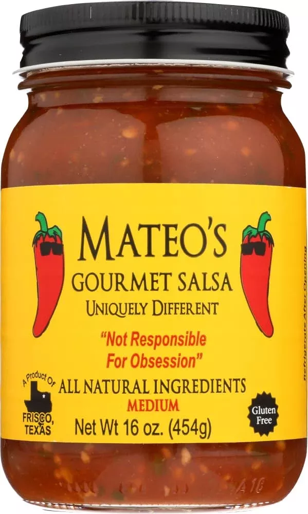Mateos Gourmet Salsa Medium 16 Oz (Pack Of 6)