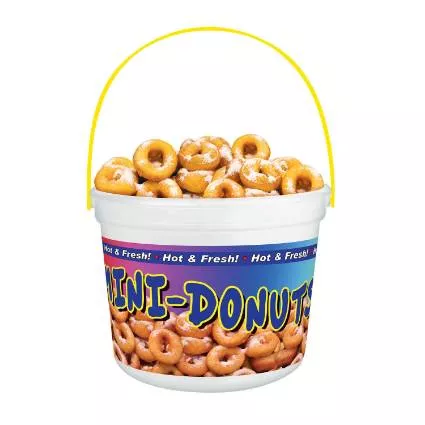 Mini Donut Bucket, 48 oz, 130 Count