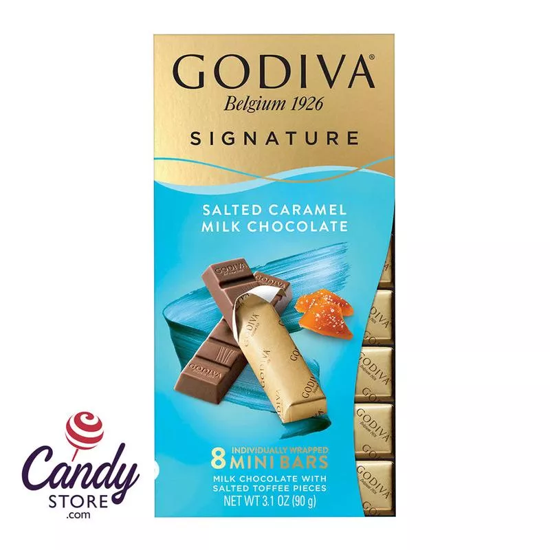 Mini Godiva Bars Milk Chocolate Caramel – 12ct