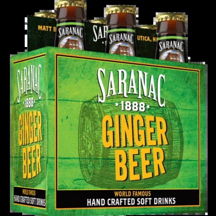 Saranac Ginger Soda - 6 Pack of 12oz Bottles