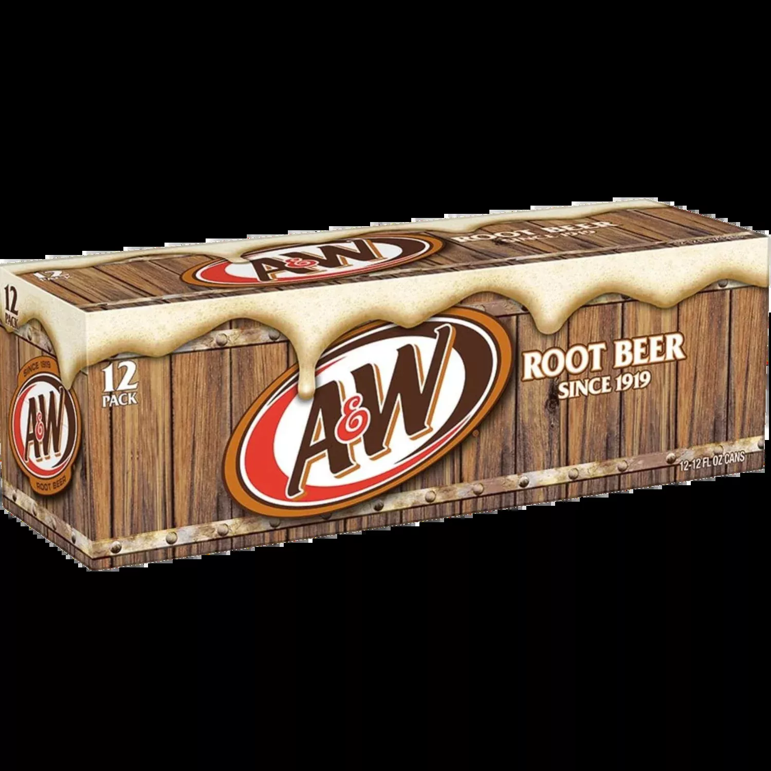 A&W Root Beer Soda Pop, 12 Pack of 12oz Cans