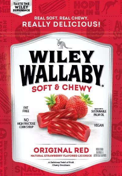Wiley Wallaby Strawberry Licorice 7oz Bag